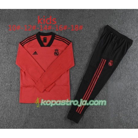 Real Madrid Barn Tränings Sweatshirtställ Röd 2018/19